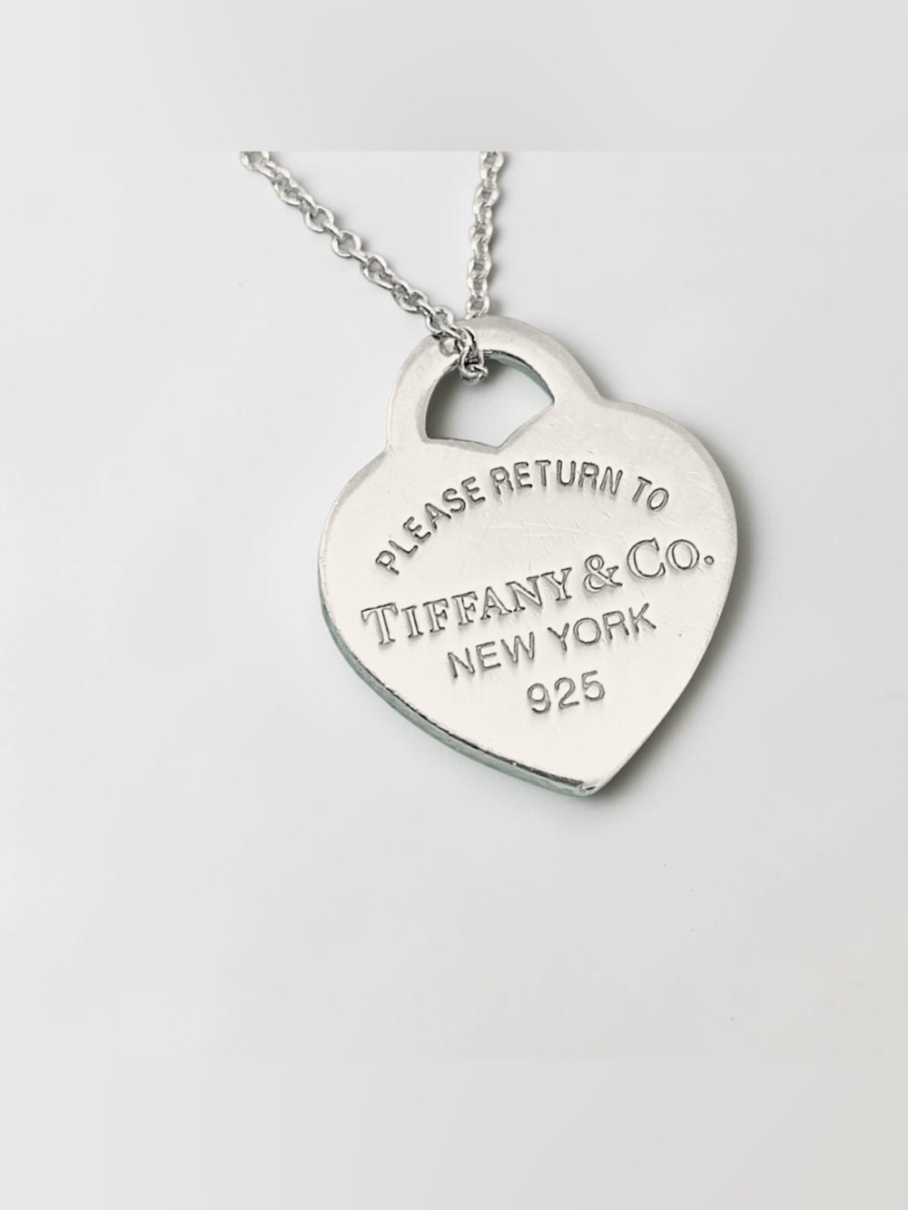 Tiffany & Co. 925 Sterling Silver Return to Tiffany Small Heart Tag Necklace - Picture 7 of 9
